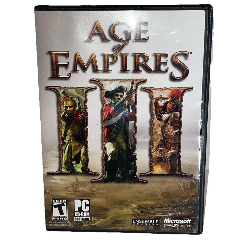 Age of Empires III (PC CD-ROM 2005) 3 Discs with Manual